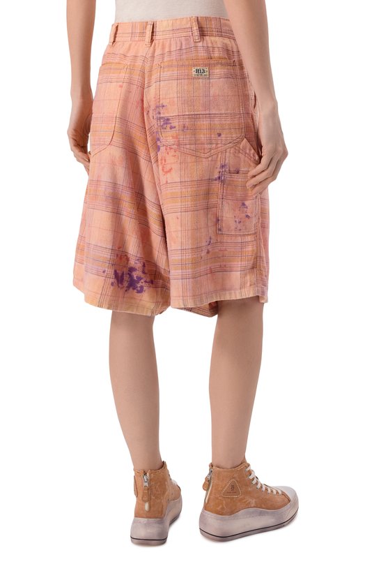 Хлопковые шорты R13 R13WR553-R654B Оранжевый  R13WR553-R654B Фото 4