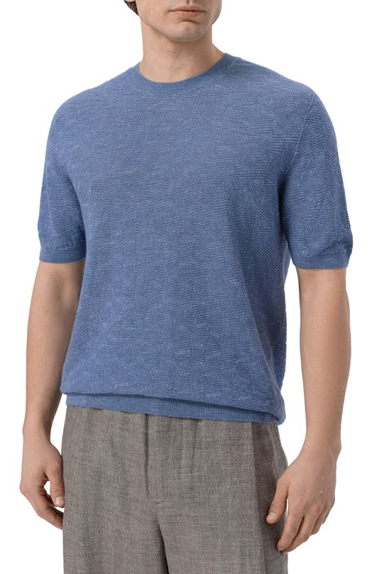 Джемпер из кашемира и шелка Giorgio Armani GM003137/AF24708 Синий  GM003137/AF24708 Фото 3