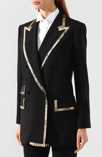 Жакет из смеси шерсти и шелка DOLCE & GABBANA, арт. F292RT/FUBAJ, фото 3