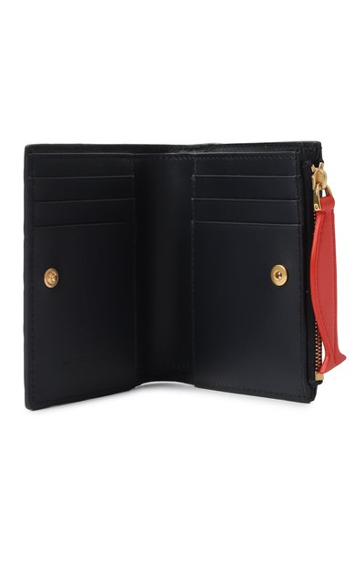 Кожаное портмоне BOTTEGA VENETA голубого цвета по цене 81800 руб., арт. 806610 V4SD1, фото 3 Кожаное портмоне BOTTEGA VENETA, арт. 806610 V4SD1, фото 3