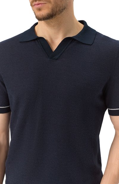 Поло из хлопка и лиоцелла BOSS, арт. 50537654, фото 5