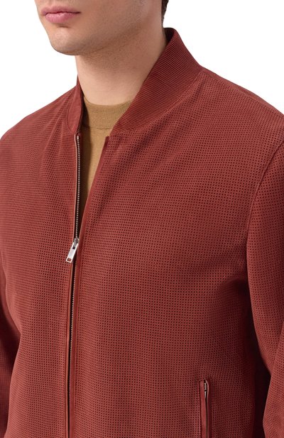 Замшевый бомбер MVST, арт. M26.2PM.L026/METIS SUEDE/PERF0RATED 6MM, фото 5