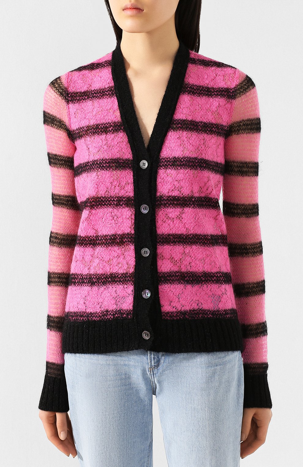 Кардиган N21 фуксия цвета по цене 54650 руб., арт. 20E N2P0/A027/7086, фото 3 Кардиган N21, арт. 20E N2P0/A027/7086, фото 3