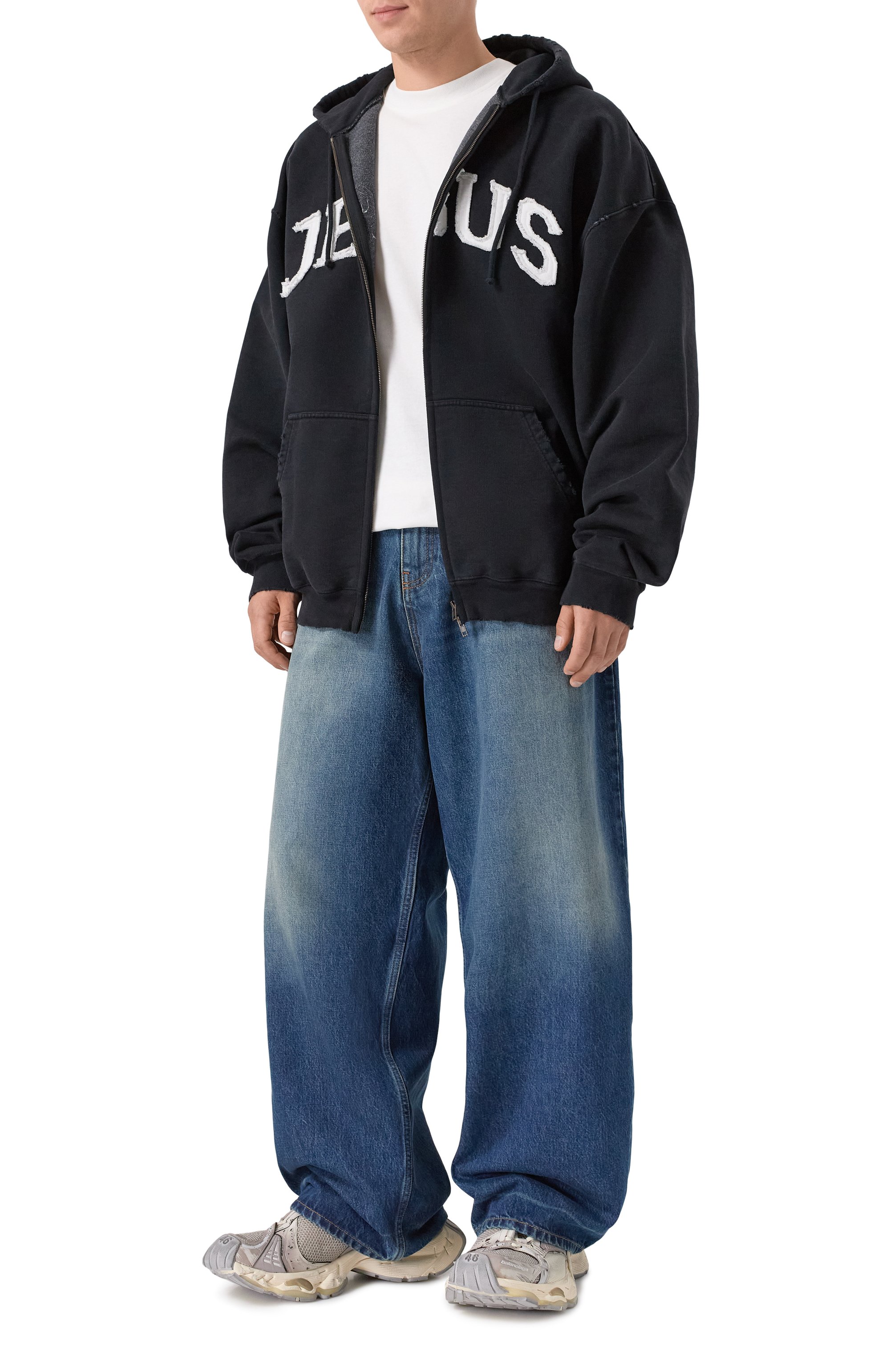 Хлопковая толстовка VETEMENTS, арт. ME76ZU191BW/1302 M0LLET0N, фото 2