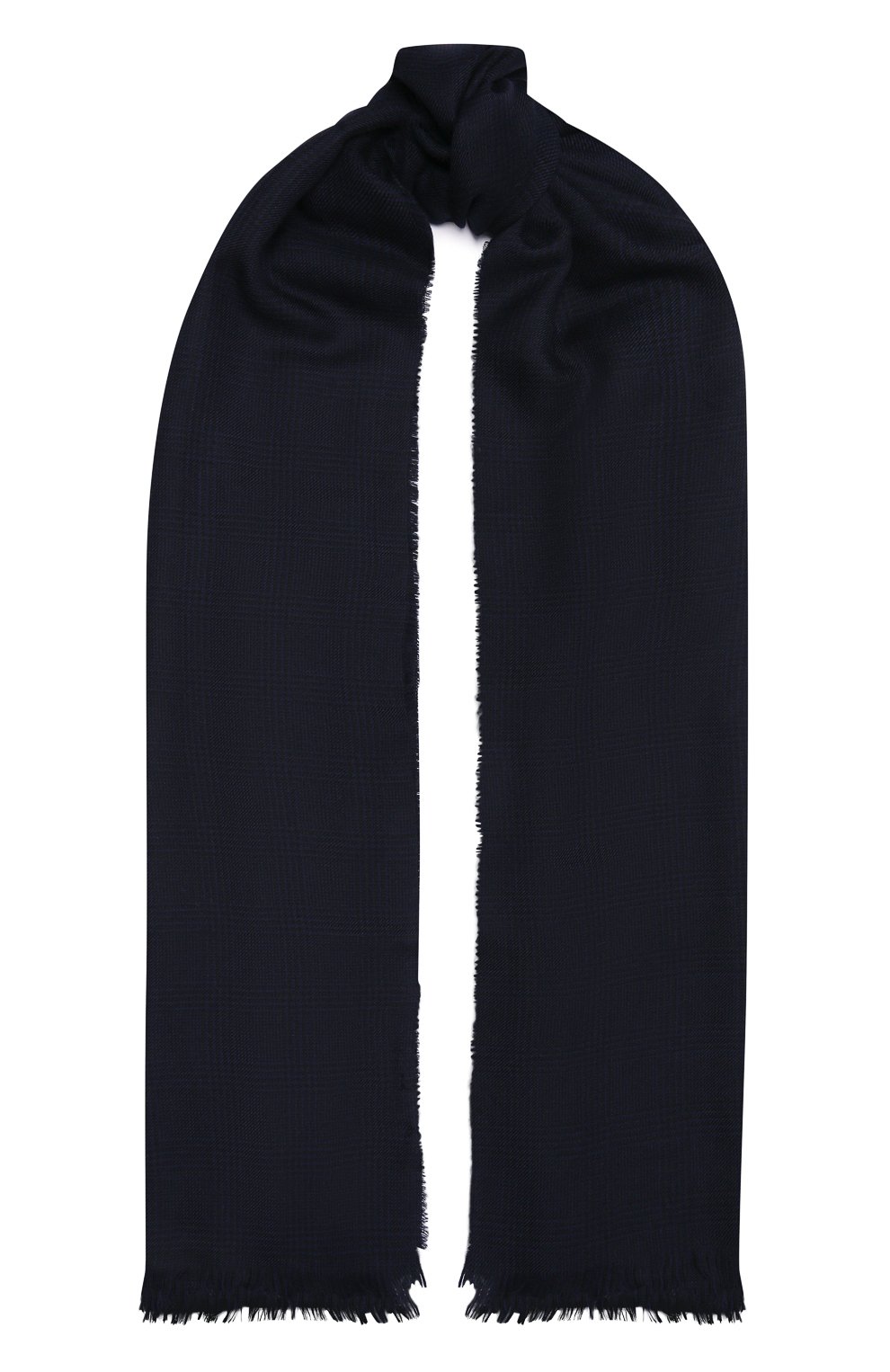 Шерстяной шарф TOM FORD темно-синего цвета по цене 33250 руб., арт. 2TF137/2BL, фото 1 Шерстяной шарф TOM FORD, арт. 2TF137/2BL, фото 1