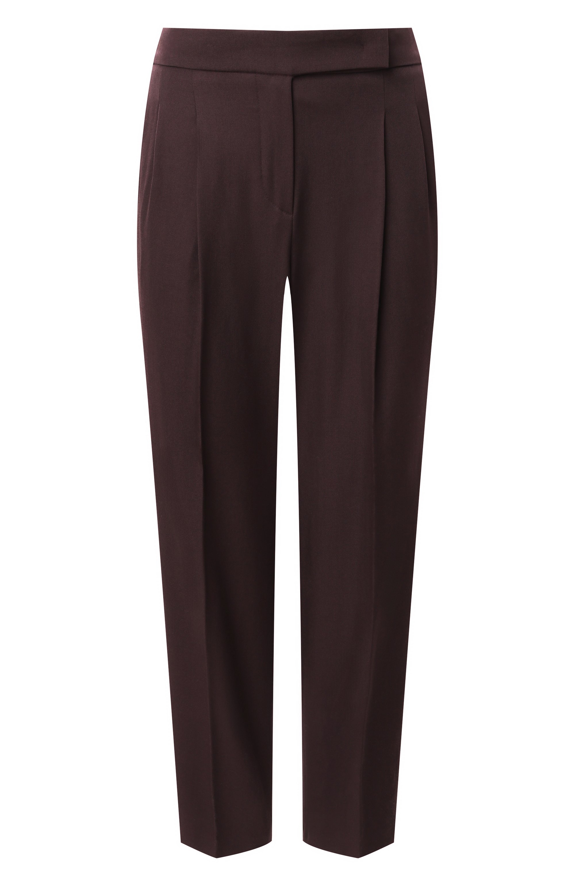 Шерстяные брюки WINDSOR темно-коричневого цвета по цене 48600 руб., арт. 52 DH400 10018996/30045410, фото 1 Шерстяные брюки WINDSOR, арт. 52 DH400 10018996/30045410, фото 1