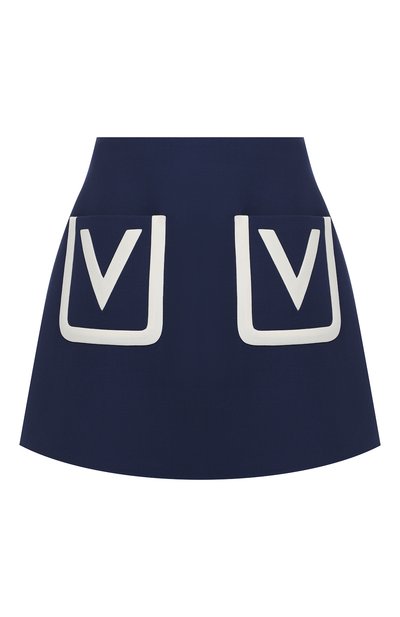 Шерстяная юбка VALENTINO, арт. RB3RA4E54EJ, фото 1