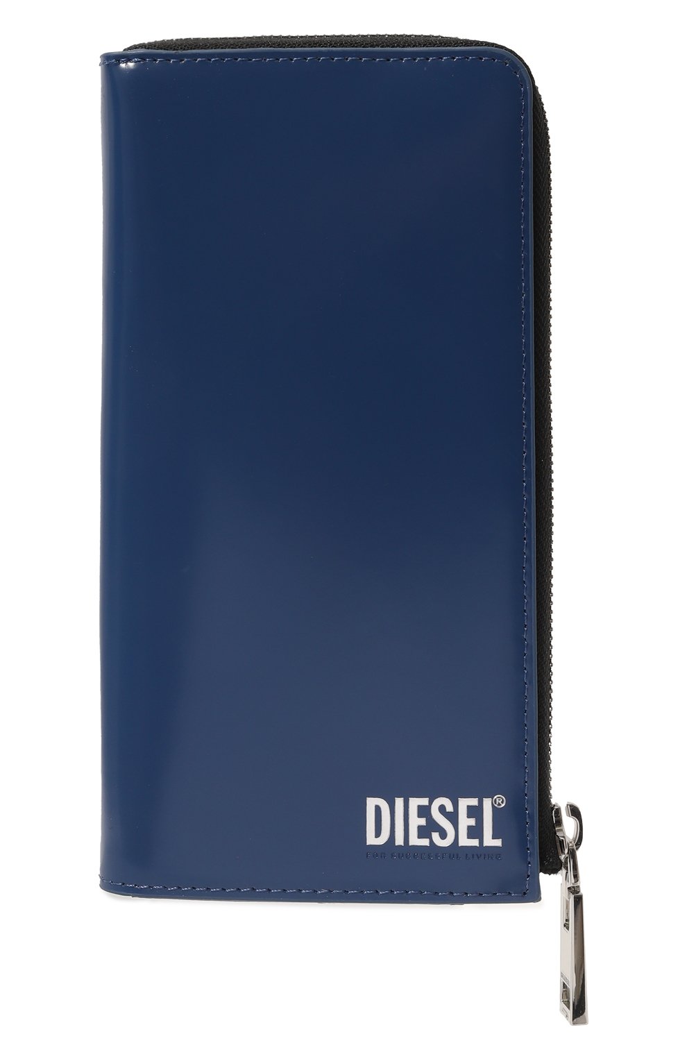 Кожаное портмоне DIESEL синего цвета по цене 16650 руб., арт. X08190/PS679, фото 1 Кожаное портмоне DIESEL, арт. X08190/PS679, фото 1
