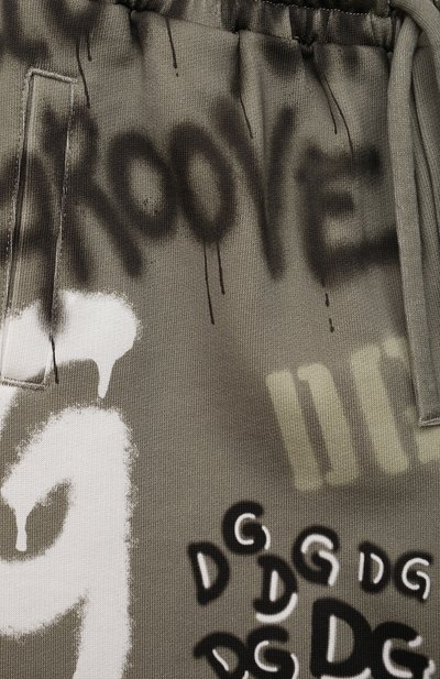 Хлопковые шорты DOLCE & GABBANA хаки цвета по цене 28500 руб., арт. L4JQJ3/G7BJ5/8-14, фото 3 Хлопковые шорты DOLCE & GABBANA, арт. L4JQJ3/G7BJ5/8-14, фото 3