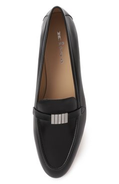 Женские кожаные лоферы KITON черного цвета, арт. D59826K0905F01 | Фото 6 (Материал внутренний: Натуральная кожа; Материал внешний: Натуральная кожа; Подошва: Плоская; Каблук высота: Низкий; Материал сплава: Проставлено; Драгоценные камни: Проставлено)