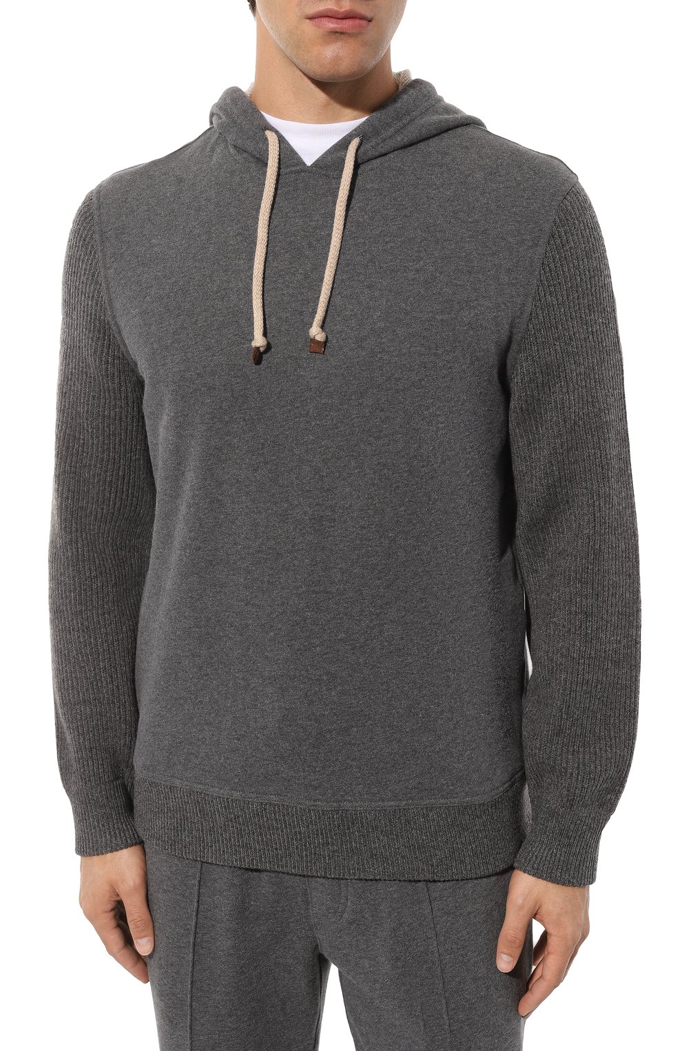 Хлопковое худи BRUNELLO CUCINELLI, арт. MTU23B2215, фото 3