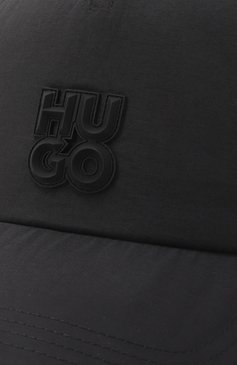 Мужская бейсболка HUGO черного цвета, арт. 50533408 | Фото 4 (Нос: Не проставлено; Материал: Синтетический материал, Текстиль)