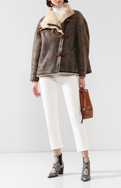 Дубленка ISABEL MARANT коричневого цвета по цене 285500 руб., арт. MA0697-19H001I/ABELINA, фото 2 Дубленка ISABEL MARANT, арт. MA0697-19H001I/ABELINA, фото 2