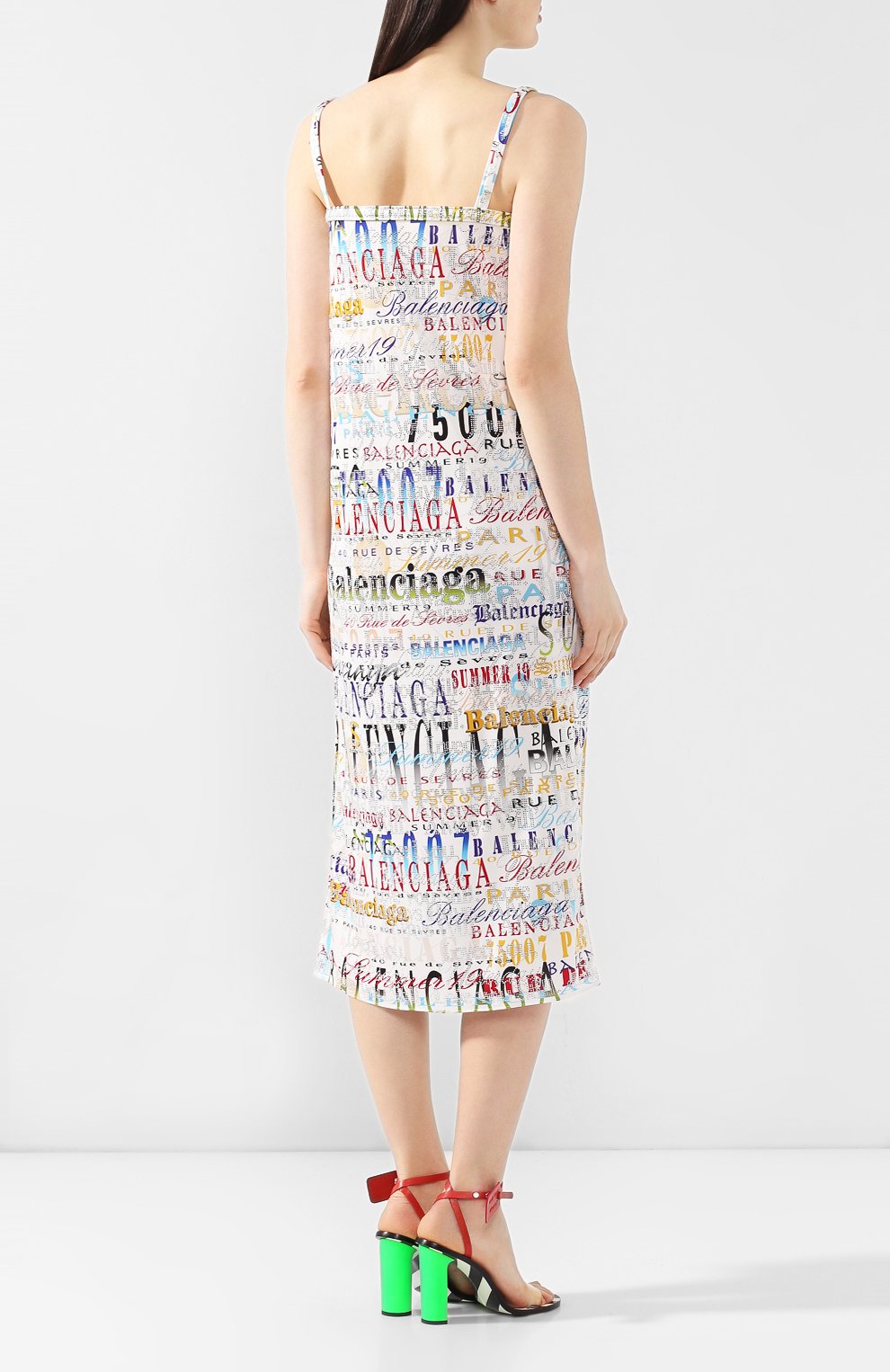 Платье из вискозы BALENCIAGA, арт. 571105/TEL38, фото 4