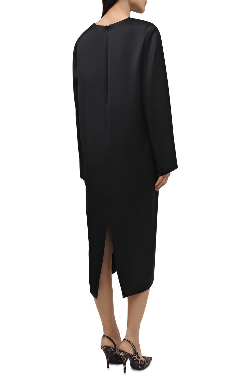 Атласное платье TOTEME, арт. 221-650-730, фото 4