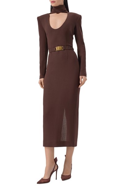 Текстильные туфли bow tie 105 AQUAZZURA, арт. DENHIGP1-SHI-ESP, фото 3