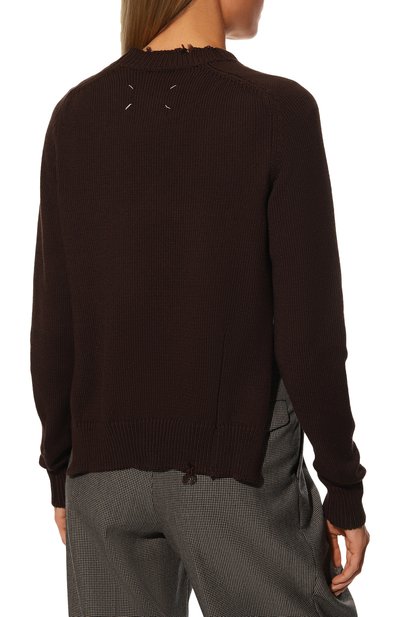 Хлопковый пуловер MAISON MARGIELA, арт. S51GP0256/S17982, фото 4