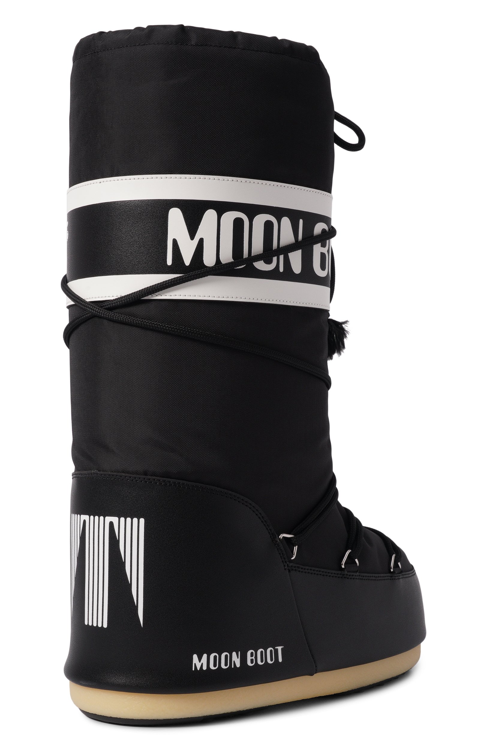 Комбинированные сапоги icon MOON BOOT черного цвета по цене 24400 руб., арт. 80D1400440, фото 4 Комбинированные сапоги icon MOON BOOT, арт. 80D1400440, фото 4