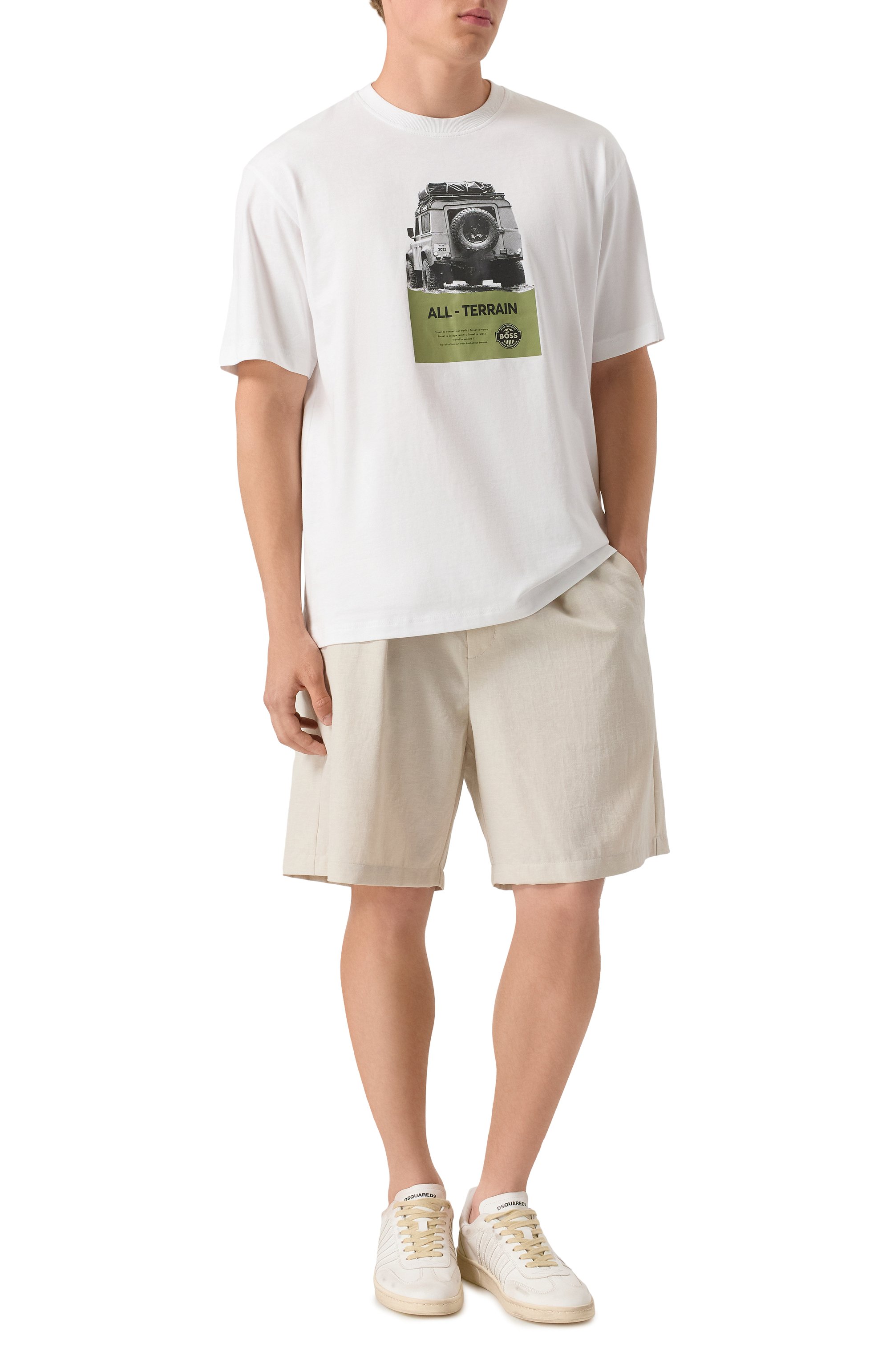 Хлопковая футболка BOSS ORANGE, арт. 50546958, фото 2