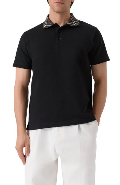 Хлопковое поло BURBERRY, арт. 8103865, фото 3