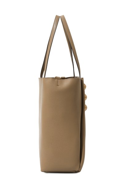 Сумка-тоут emblème BALMAIN темно-бежевого цвета по цене 119500 руб., арт. DN1FE836/LGSR, фото 4 Сумка-тоут emblème BALMAIN, арт. DN1FE836/LGSR, фото 4