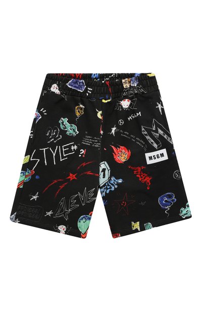 Хлопковые шорты MSGM KIDS, арт. MS029505, фото 1