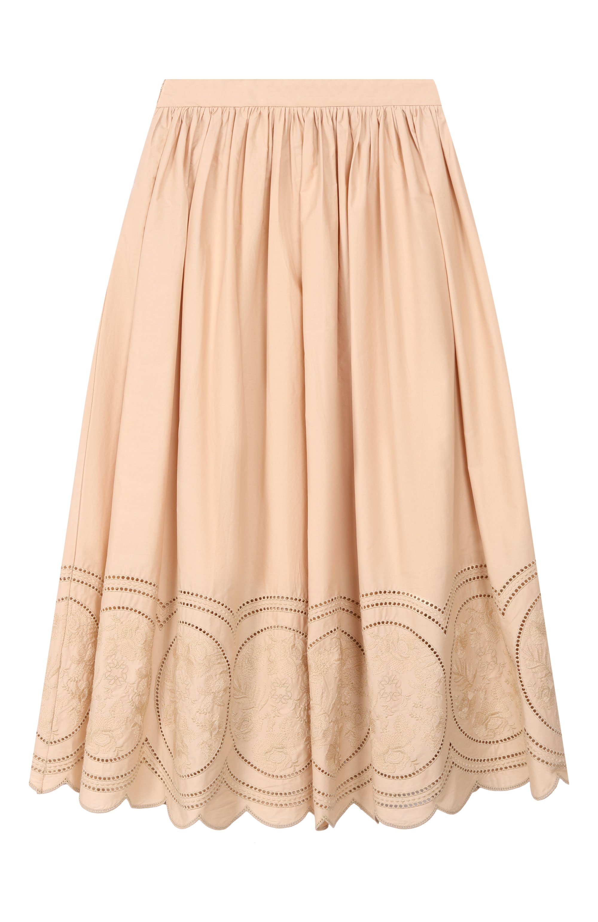 Хлопковая  юбка ELIE SAAB JUNIOR, арт. EFG0040 MX/TS0724 RIC05, фото 2