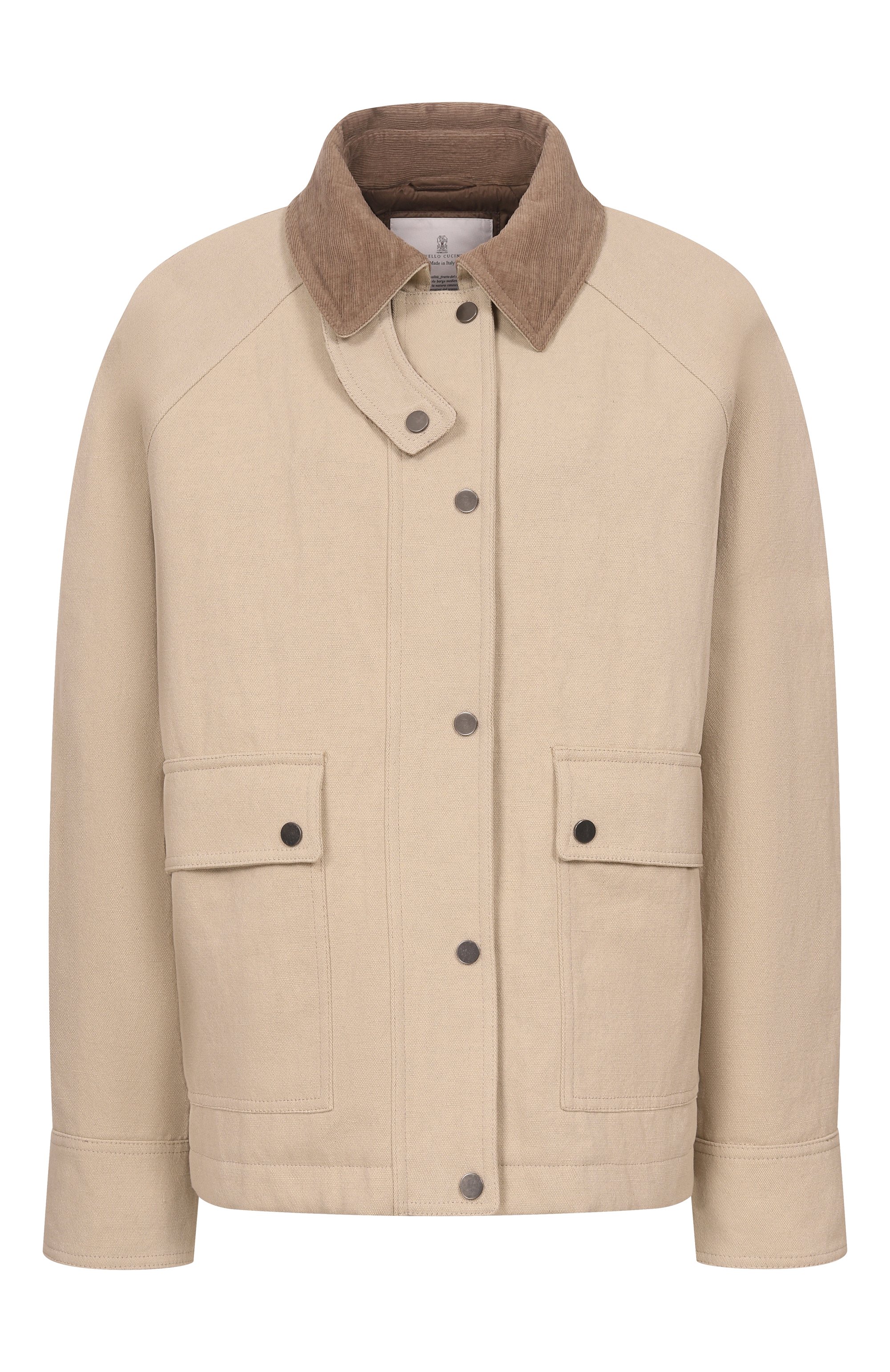 Куртка из хлопка и льна BRUNELLO CUCINELLI, арт. ML5957769, фото 1
