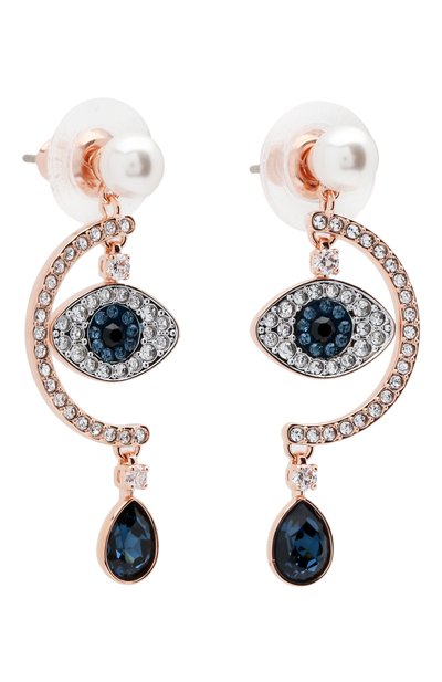 Серьги duo evil eye SWAROVSKI золотого цвета по цене 10800 руб., арт. 5425860, фото 3 Серьги duo evil eye SWAROVSKI, арт. 5425860, фото 3
