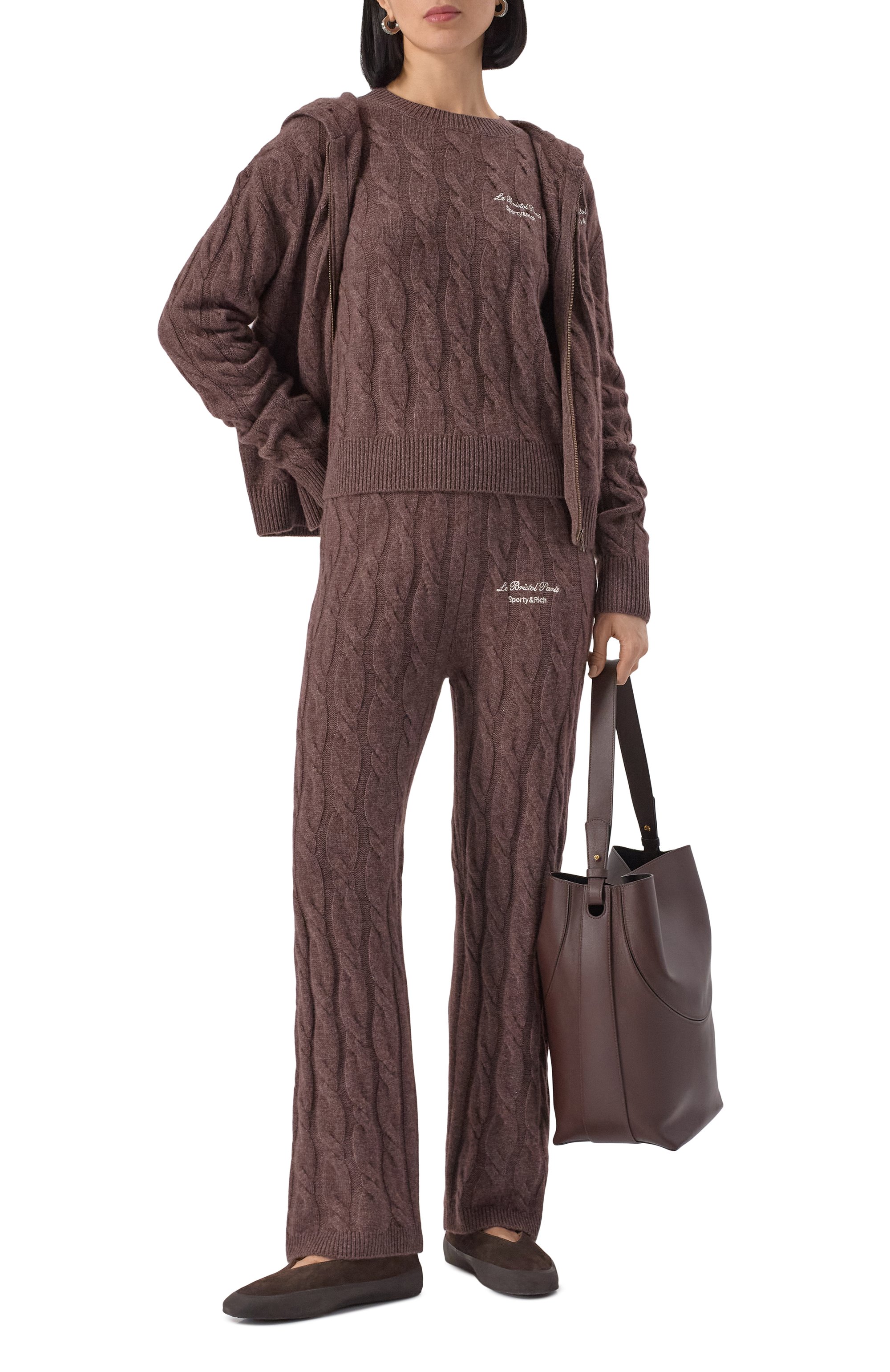 Брюки из кашемира и шерсти sporty & rich x le bristol paris SPORTY AND RICH, арт. PA041517619BR03, фото 2