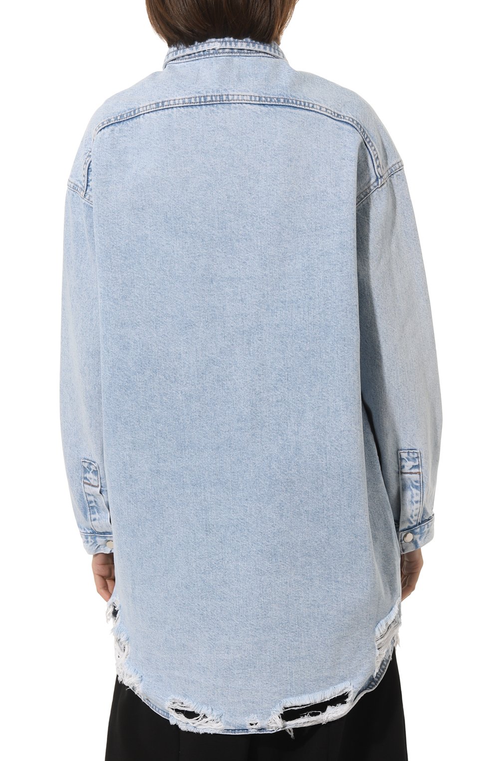 Джинсовая рубашка YANA JEANS голубого цвета по цене 16000 руб., арт. 13-30-002-550, фото 4 Джинсовая рубашка YANA JEANS, арт. 13-30-002-550, фото 4