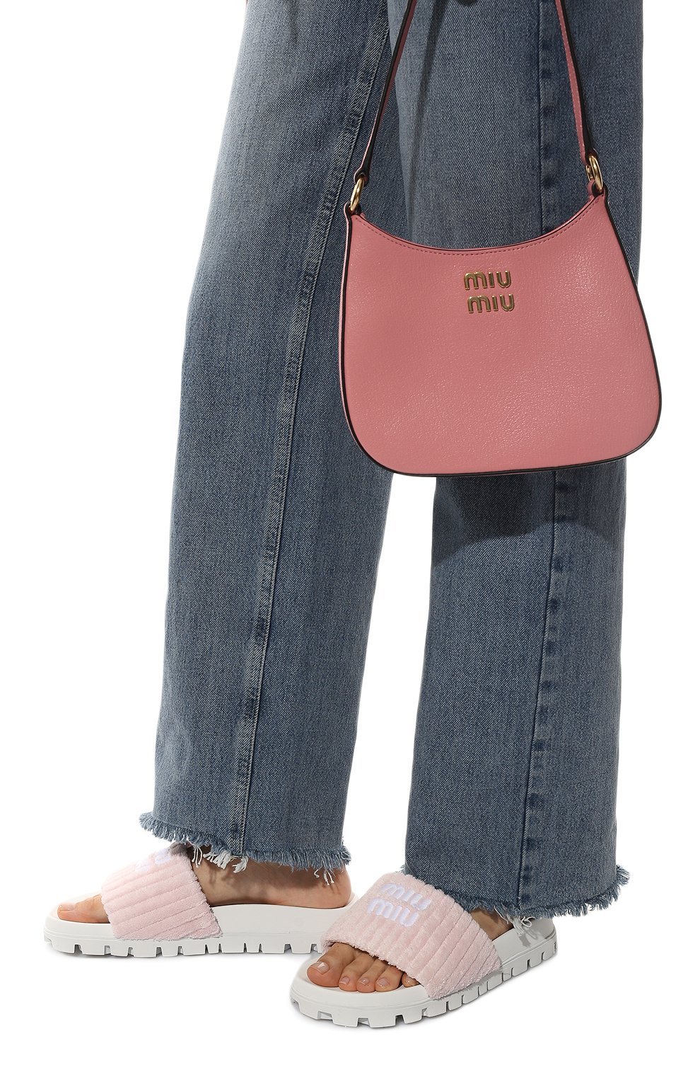 Текстильные шлепанцы MIU MIU, арт. 5XX542/2LH, фото 3