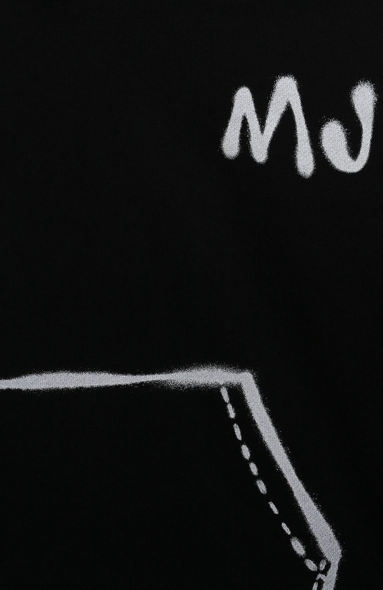 Детский хлопковое худи MARC JACOBS (THE) черного цвета, арт. W60184/6A-12A | Фото 3 (Материал внешний: Хлопок; Рукава: Длинные; Материал сплава: Проставлено; Драгоценные камни: Проставлено; Мальчики Кросс-КТ: Худи-одежда; Ростовка одежда: 9 лет | 134 см, 7 лет | 122 см, 12 лет | 152 см, 5 лет | 110 см)