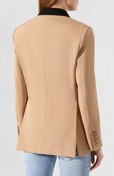 Шерстяной жакет STELLA MCCARTNEY бежевого цвета по цене 124500 руб., арт. 600381/SNB48, фото 4 Шерстяной жакет STELLA MCCARTNEY, арт. 600381/SNB48, фото 4