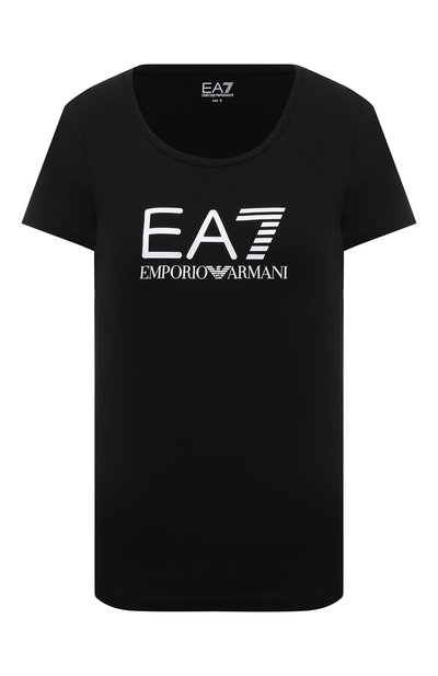 Женская хлопковая футболка EA7, арт. 8NTT66/TJFKZ