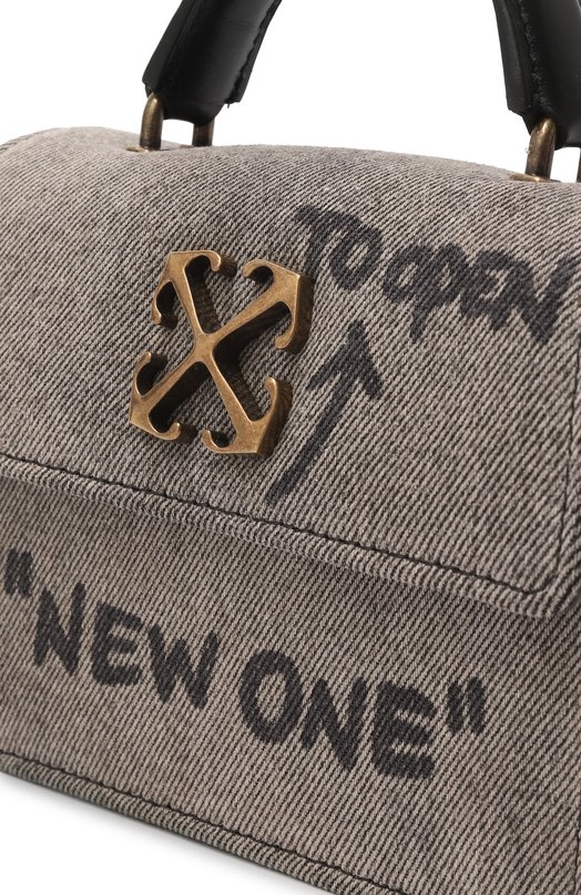 Сумка Jitney Quote baby Off-White 0WNP063F25DEN001 Серый  0WNP063F25DEN001 Фото 3