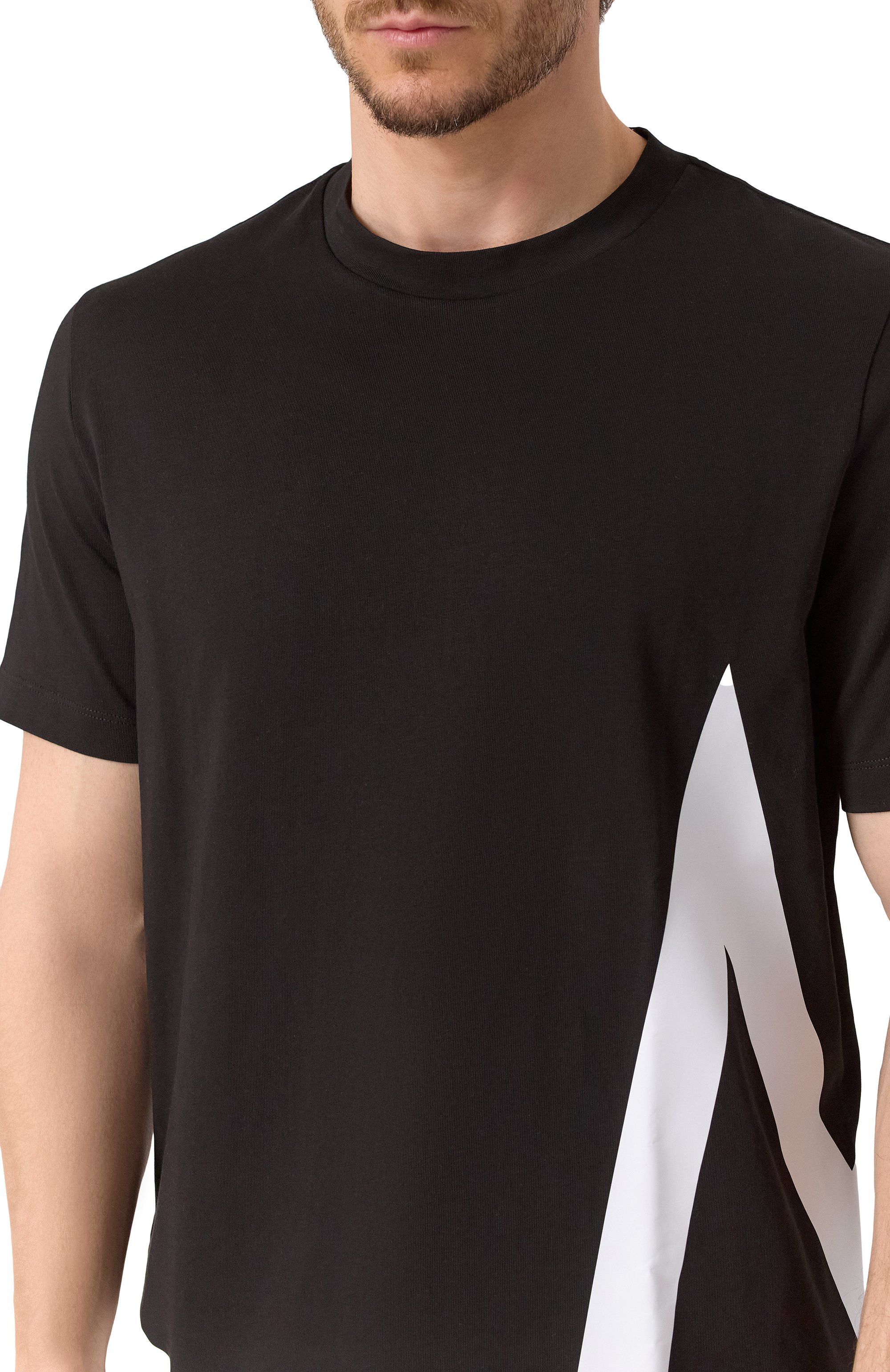 Хлопковая футболка MONCLER, арт. 8C00001/8390T/999, фото 5