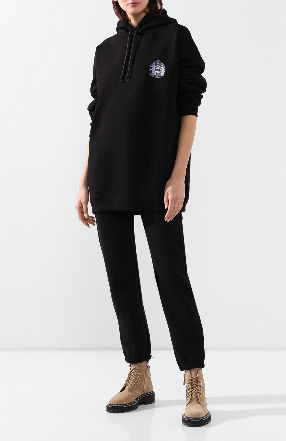 Хлопковое худи ACNE STUDIOS, арт. AI0048/W, фото 2