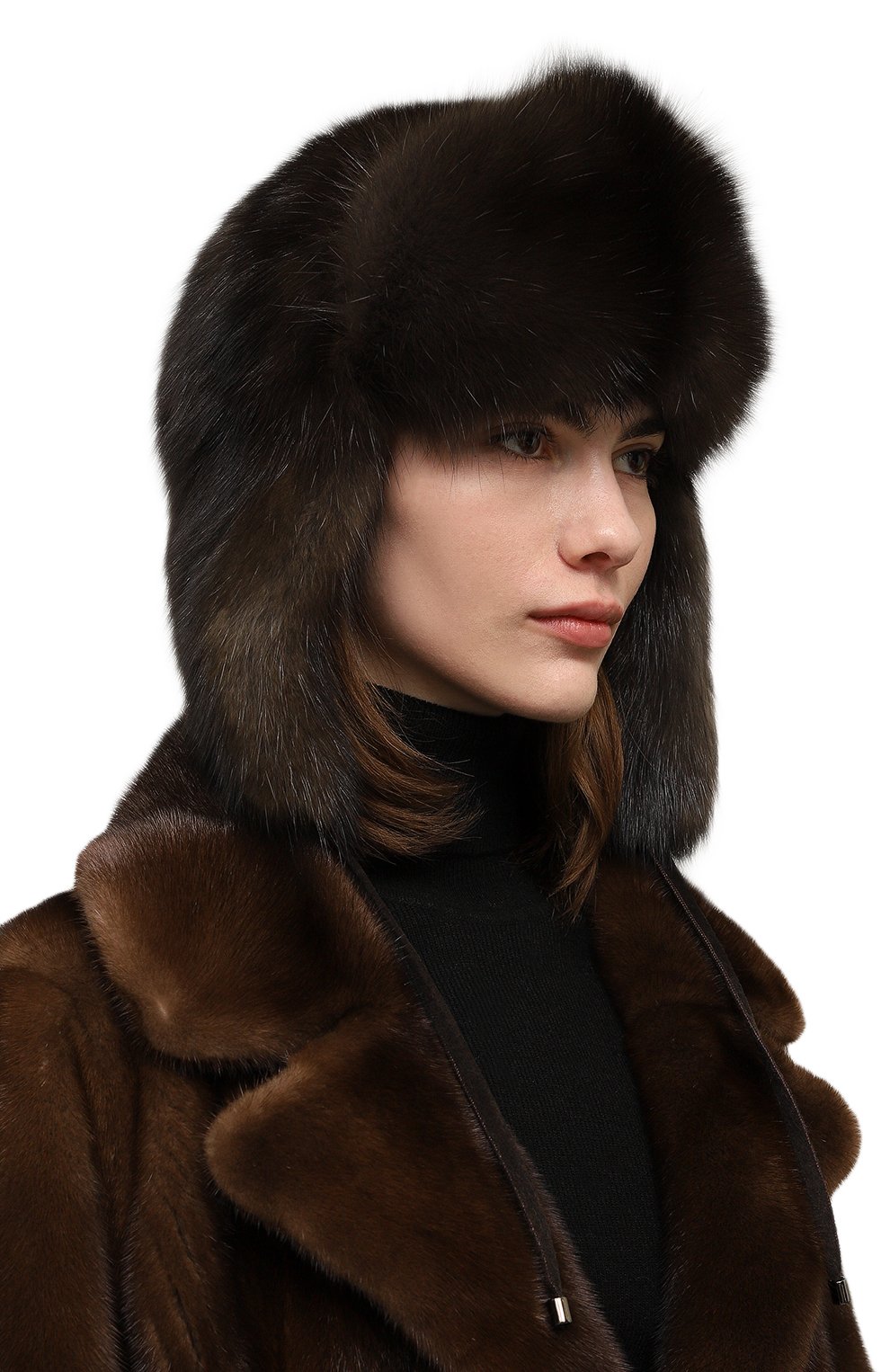 Меховая шапка-ушанка из соболя VICTORIA KUSENKOVA, арт. 093500004092, фото 2