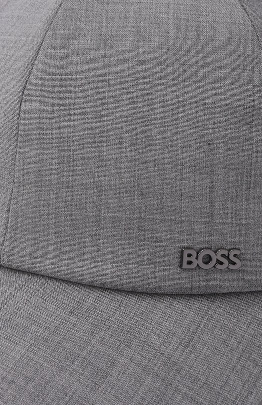 Шерстяная бейсболка BOSS 50560310 Серый  50560310 Фото 3