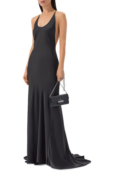 Атласное платье ANN DEMEULEMEESTER, арт. B0014282/FA134, фото 2