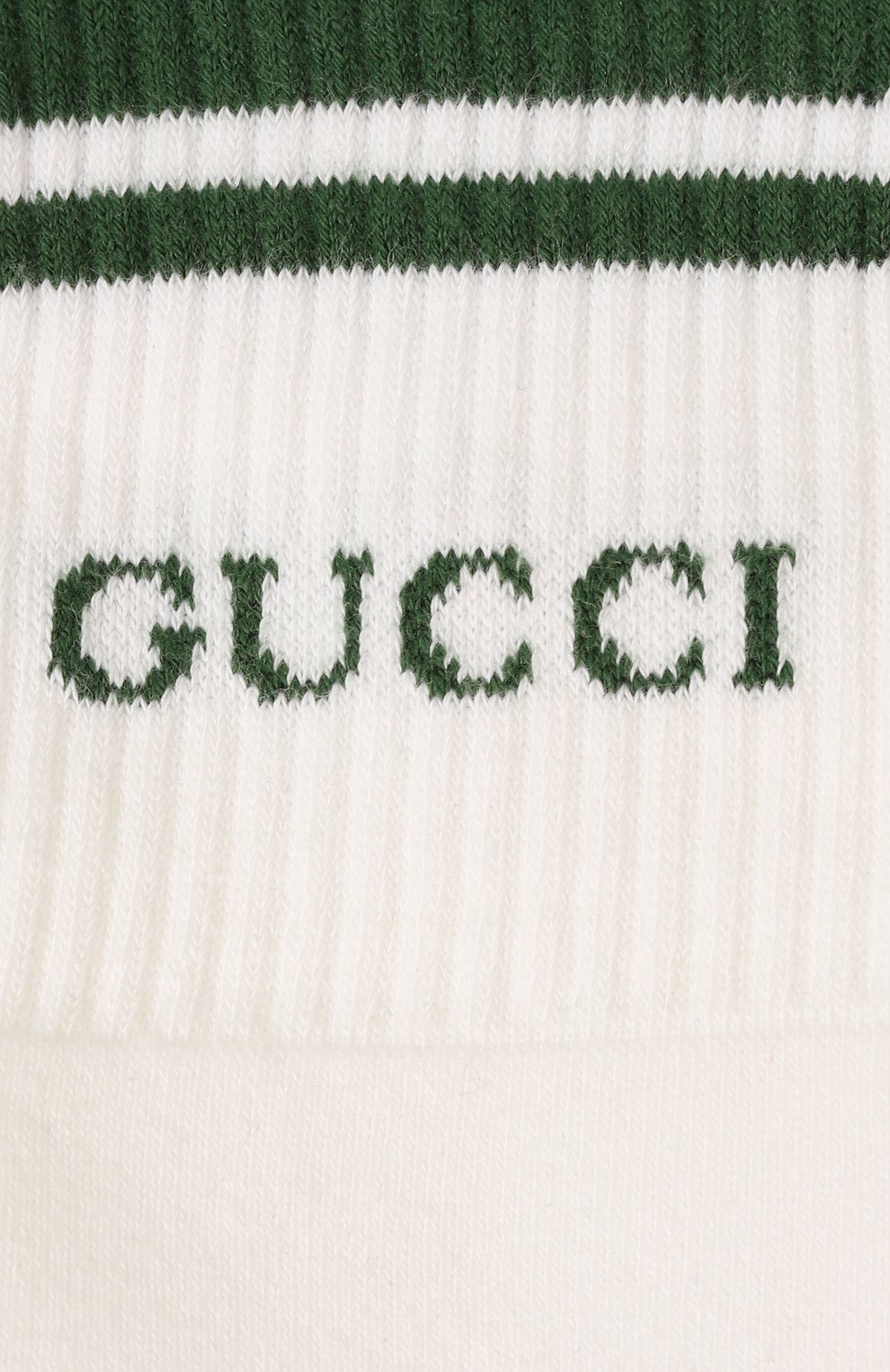 Хлопковые носки GUCCI белого цвета по цене 21600 руб., арт. 496493 4G293, фото 2 Хлопковые носки GUCCI, арт. 496493 4G293, фото 2