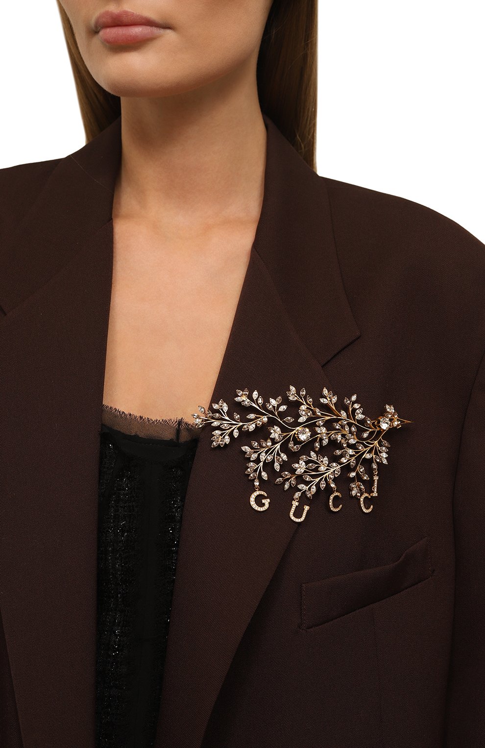 Брошь GUCCI золотого цвета по цене 216000 руб., арт. 676404 I4769, фото 2 Брошь GUCCI, арт. 676404 I4769, фото 2