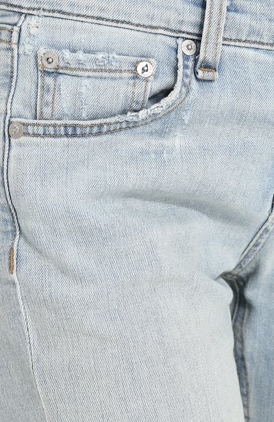 Джинсы прямого кроя с потертостями и отворотами RAG AND BONE, арт. W1590K510GLE, фото 5