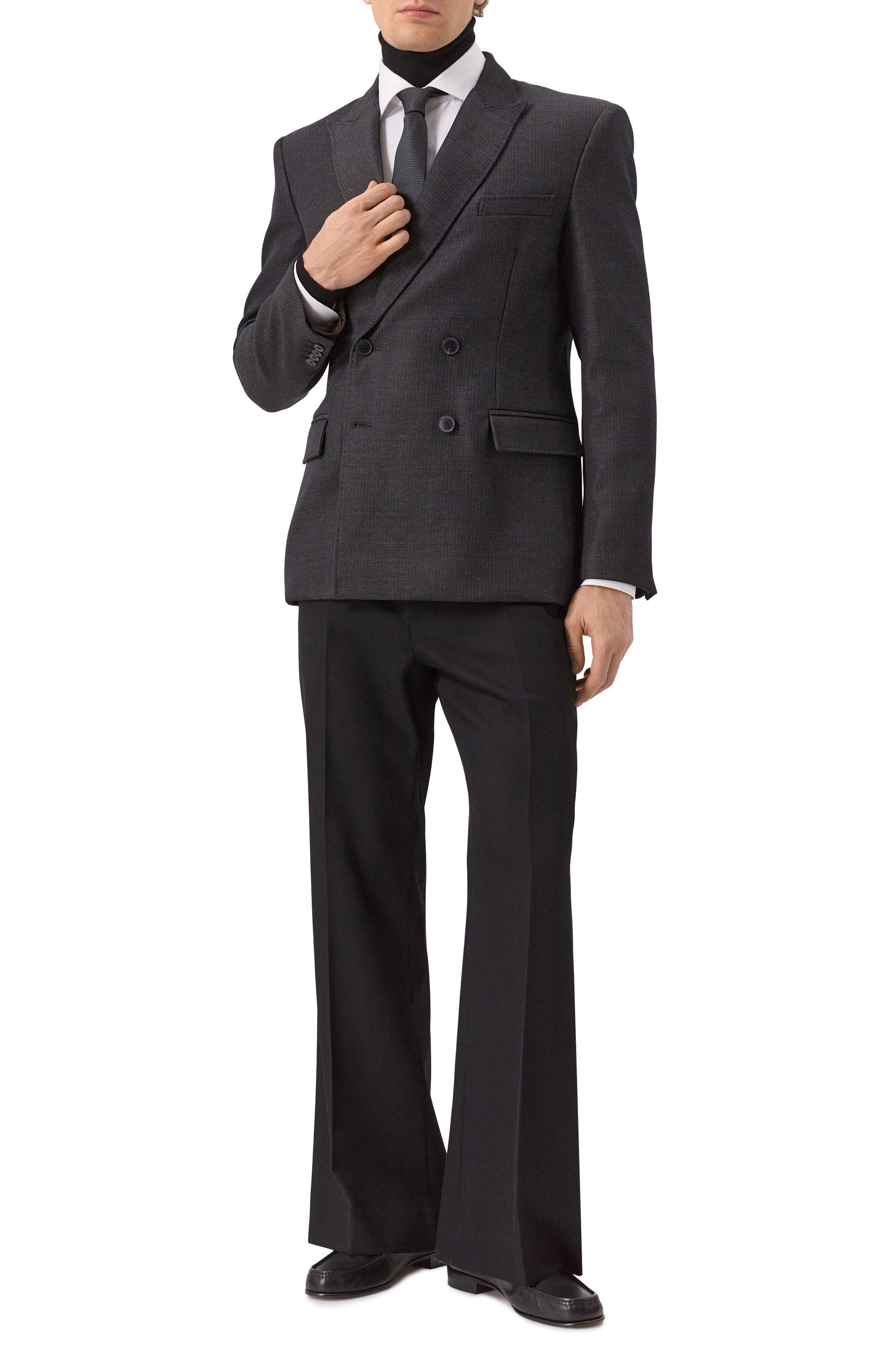 Кожаные лоферы vlogo signature VALENTINO, арт. 6Y2S0J68/MIL, фото 2