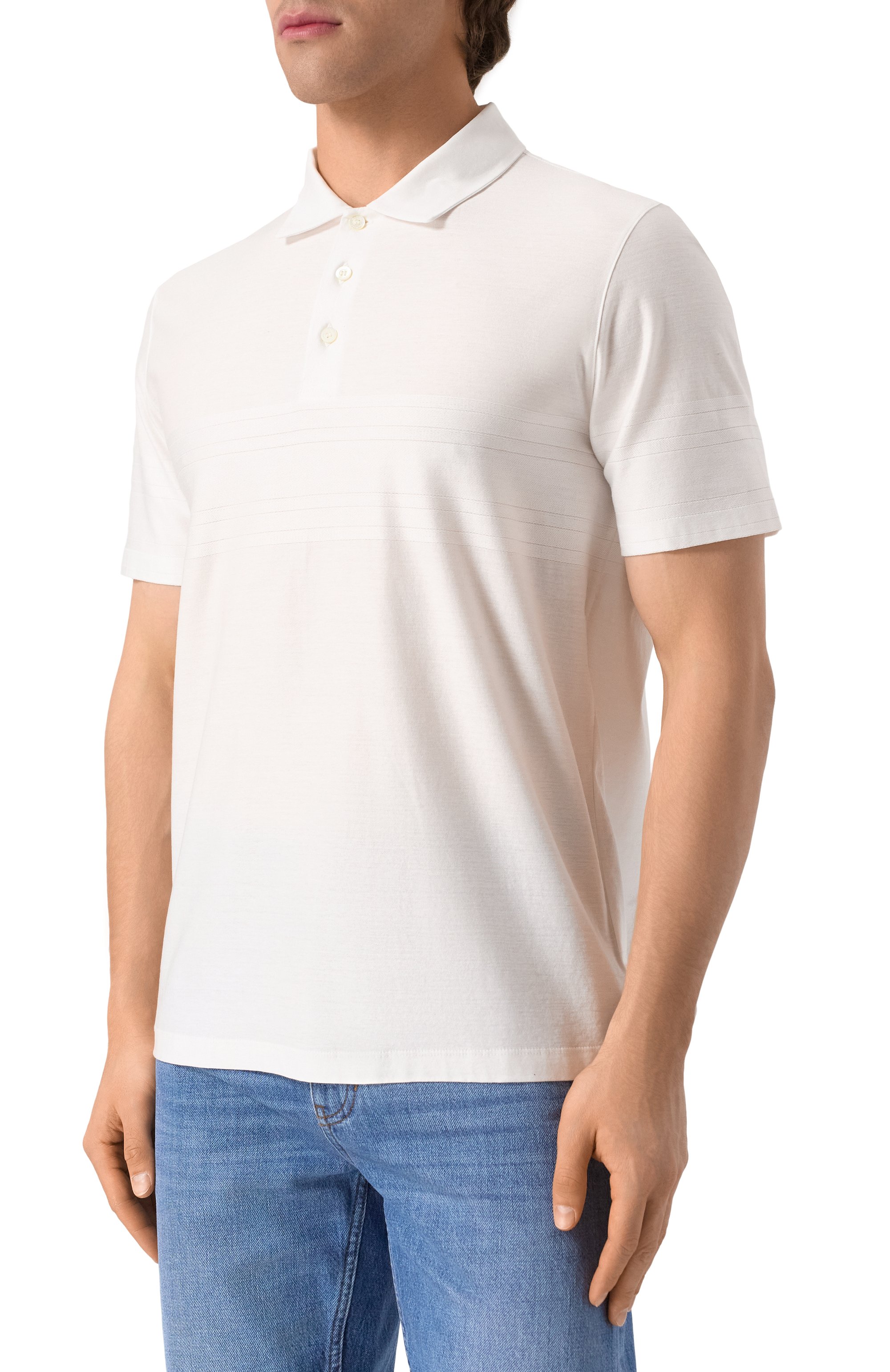 Хлопковое поло CANALI, арт. T0238/MJ02242, фото 3