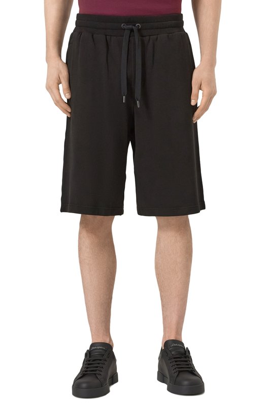 Хлопковые шорты Dolce & Gabbana GP08BZ/G702S Чёрный  GP08BZ/G702S Фото 3