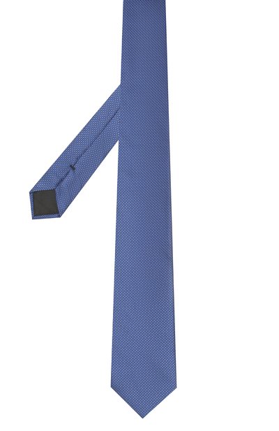 Шелковый галстук BOSS синего цвета по цене 6810 руб., арт. 50401235, фото 2 Шелковый галстук BOSS, арт. 50401235, фото 2