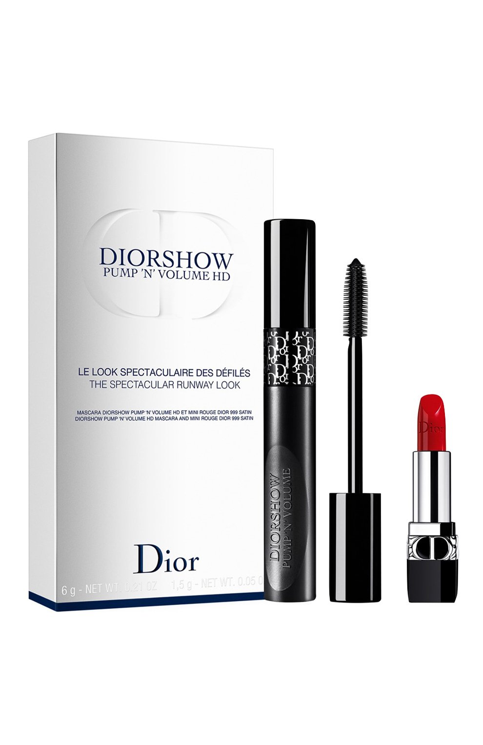 Набор pump'n'volume DIOR бесцветного цвета по цене 2750 руб., арт. C400000936, фото 1 Набор pump'n'volume DIOR, арт. C400000936, фото 1