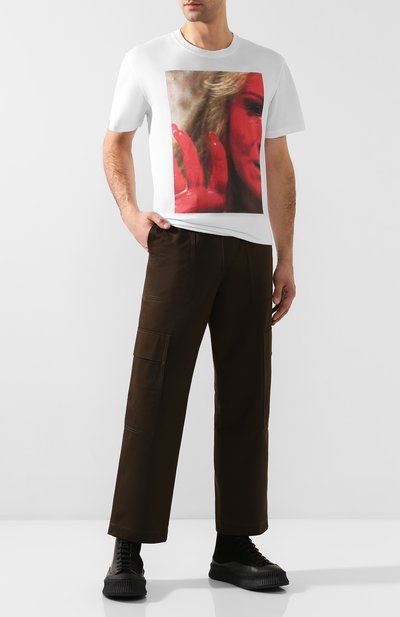 Хлопковая футболка RAF SIMONS, арт. 192-111-19001, фото 2